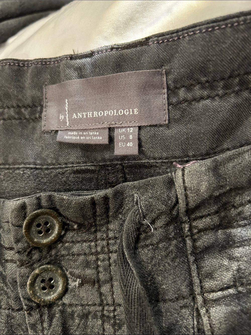 By Anthropologie washed gray cargo pants - Picture 10 of 10